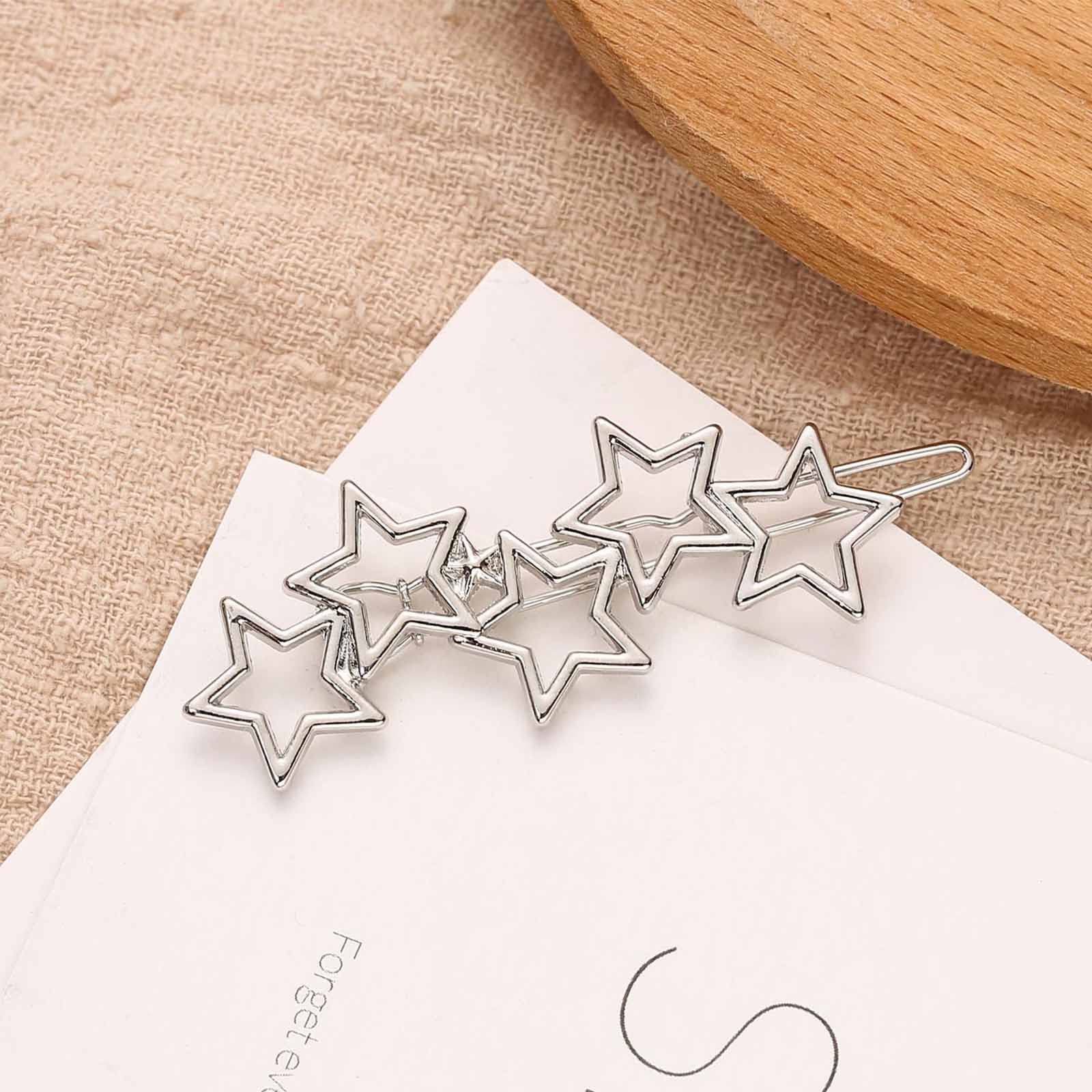 Amazon.co.jp: Yienate Stars ヘアクリップ バレッタ ヴィンテージ
