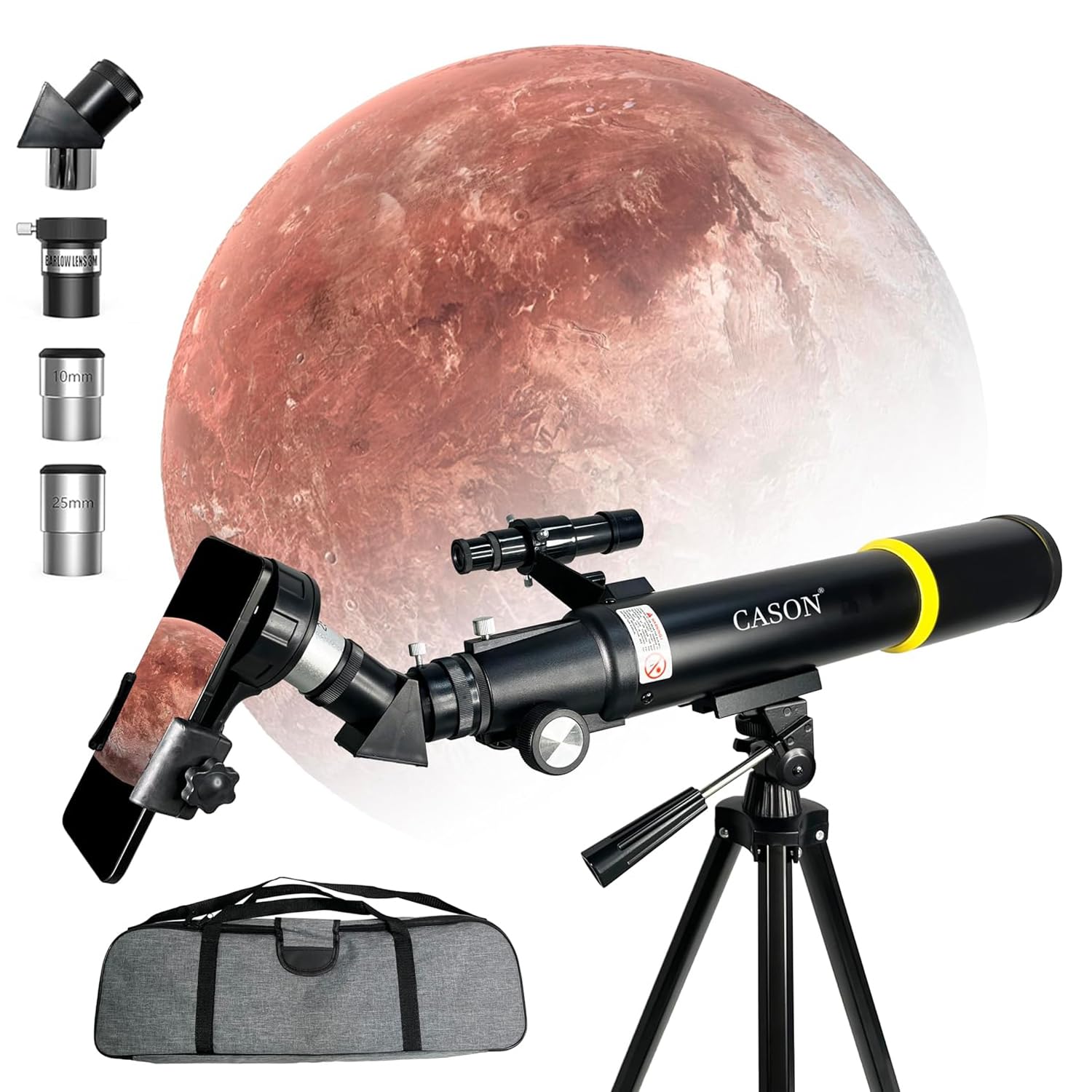 Cason F20080-Telescope for Astronomy,Galaxy 20 mm Aperture 80 mm Refractor Zoom Monocular Telescope for Adult & Kids,Easyto Use for Moon,Planets,Stars,Galaxy (Telescope for Galaxy Monoculars)-image-17