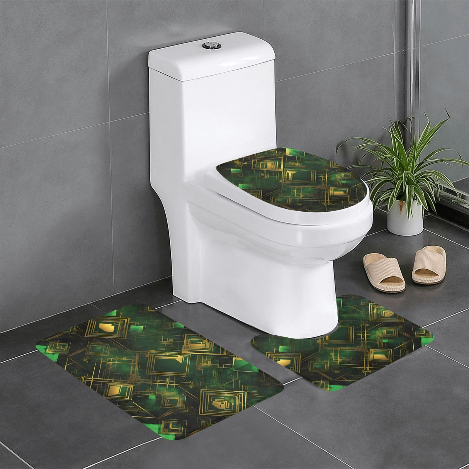 Tapis de bain antidérapants lot de 3 pour éviter les glissades