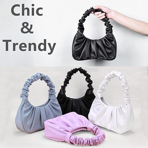 Miniatura 5 de Y2K Purse Bags Chic Pouch Bag Vegan Leather Vintage Hobo Handbag Mini Shoulder Bag Underarm Bag Purse for Women