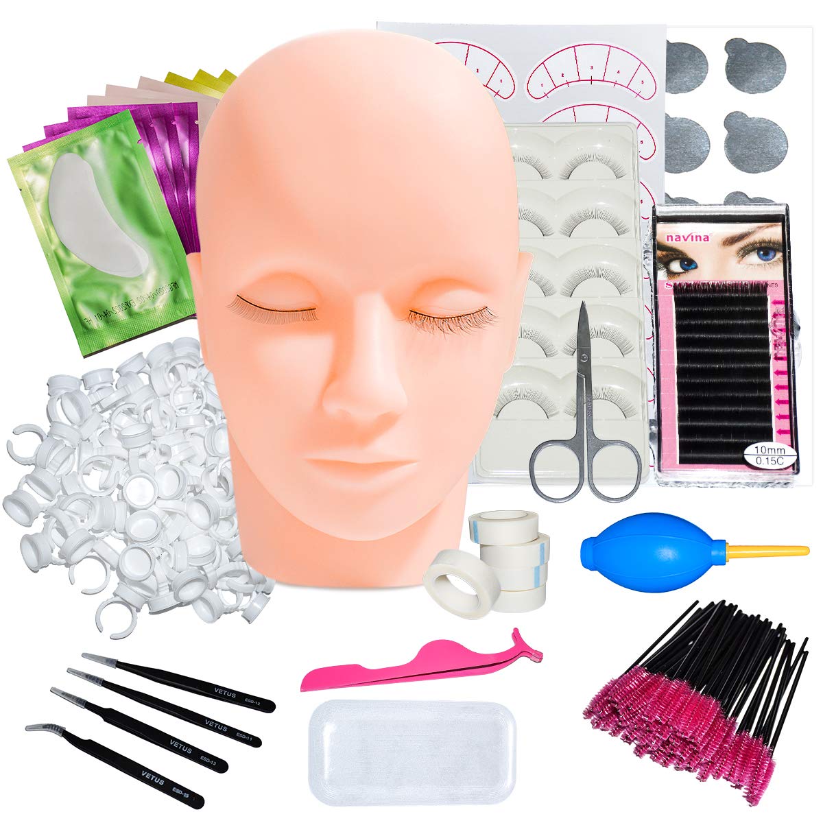 False Eyelashes Extension Kit, Professional Lashes Kit