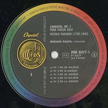 【超レア美品】パガニーニ:24の奇想曲　ジュゼッペ・ガセッタ【貴重】 超レア美品】パガニーニ:24の奇想曲 ジュゼッペ・ガセッタ【貴重