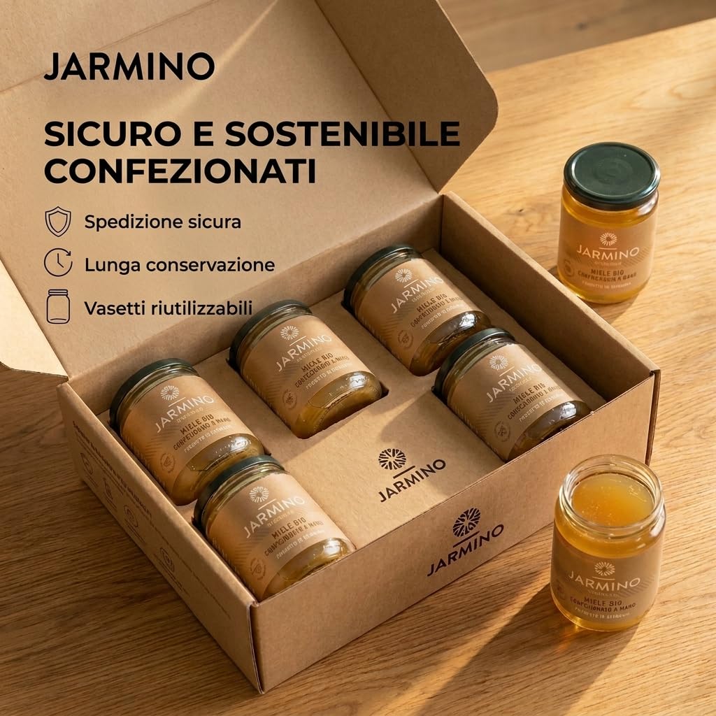 JARMINO brodo biologico di ossa di vitello (6x 350ml) | collagene naturale e acido ialuronico | organico e puro | Bevanda salutare o come base per zuppe e salse