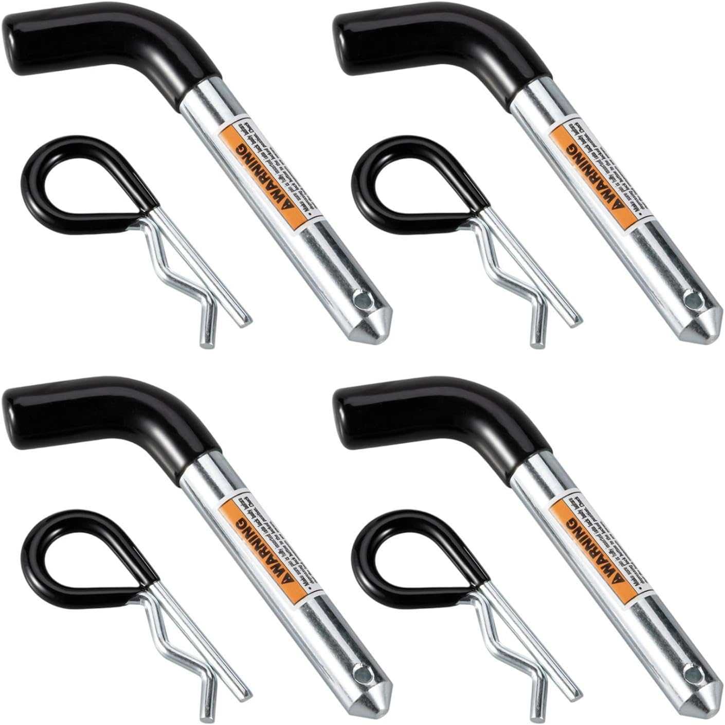 4X Trailer Clip Set Towing Hitch Accessories Replacement Spare Parts Trailer Hardware Pin 5/8 inch Diameter