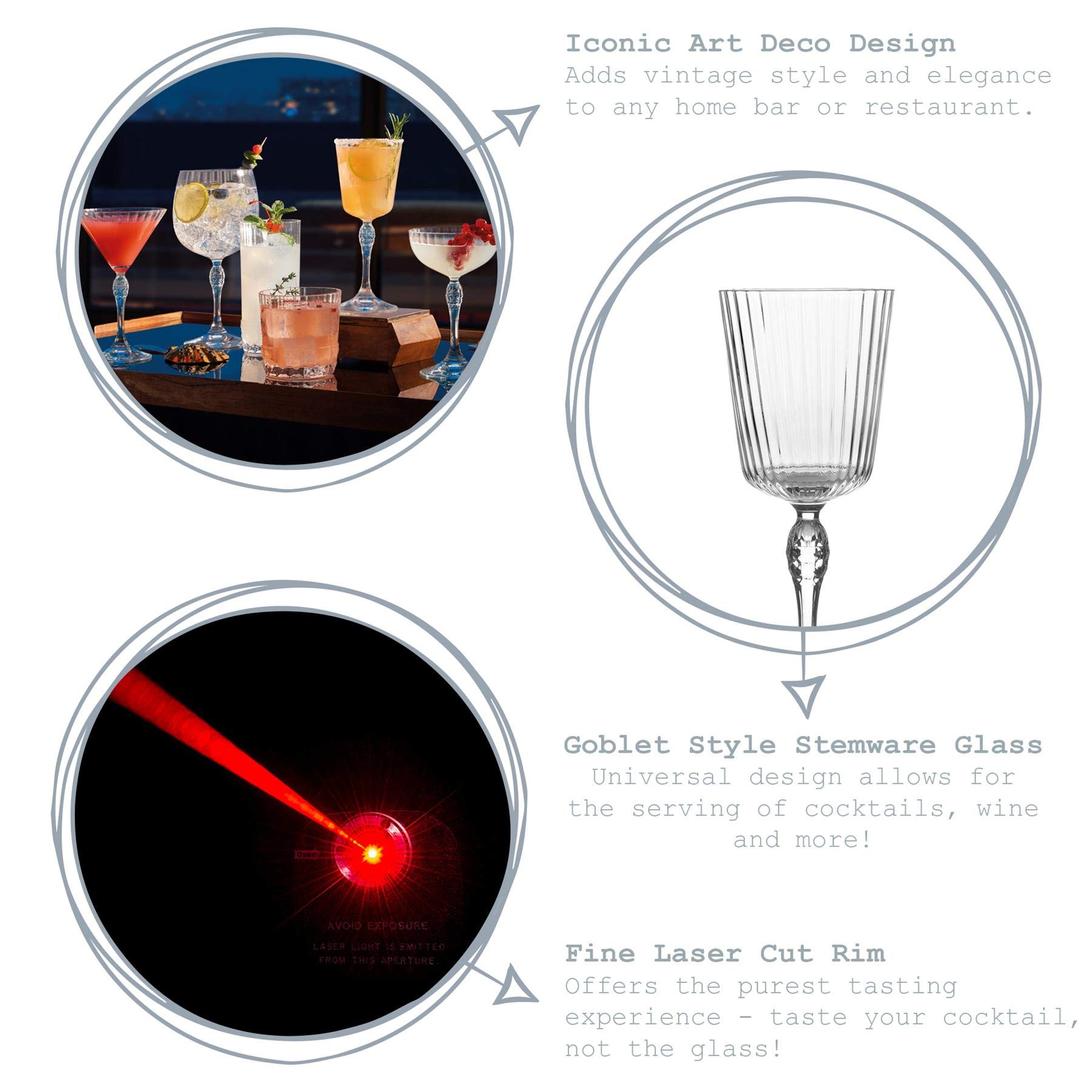 Bormioli Rocco AMERICA'S COCKTAILGLAS 24CL SET6