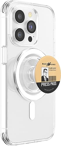 Miniatura 9 de Superman Clark Kent Press Pass PopSockets - Soporte para teléfonos y tabletas, Negro