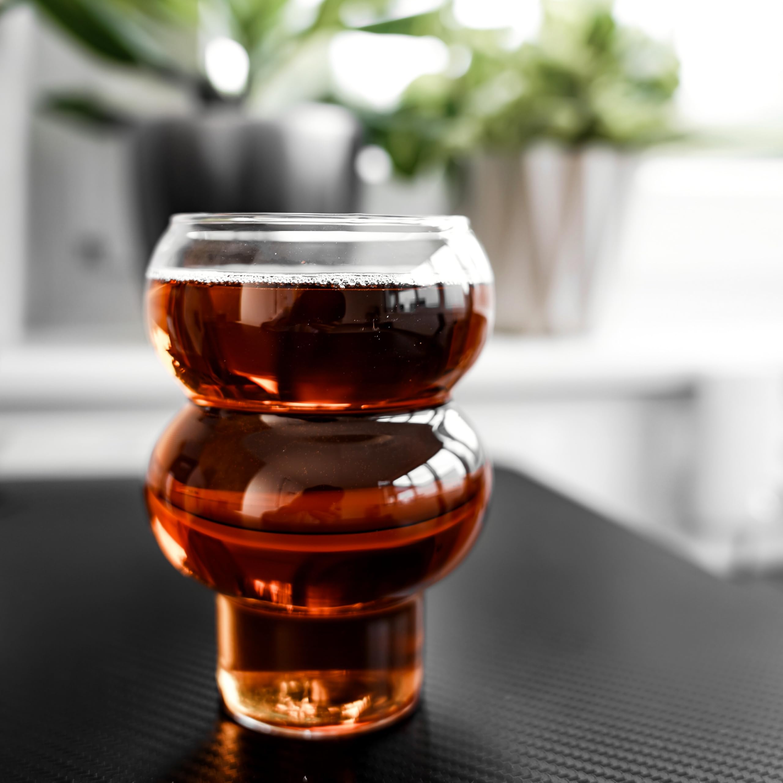 12er Trinkgläser-Set mit Bubble Design, 550 ml, Wassergläser, Transparent, Spülmaschinenfest