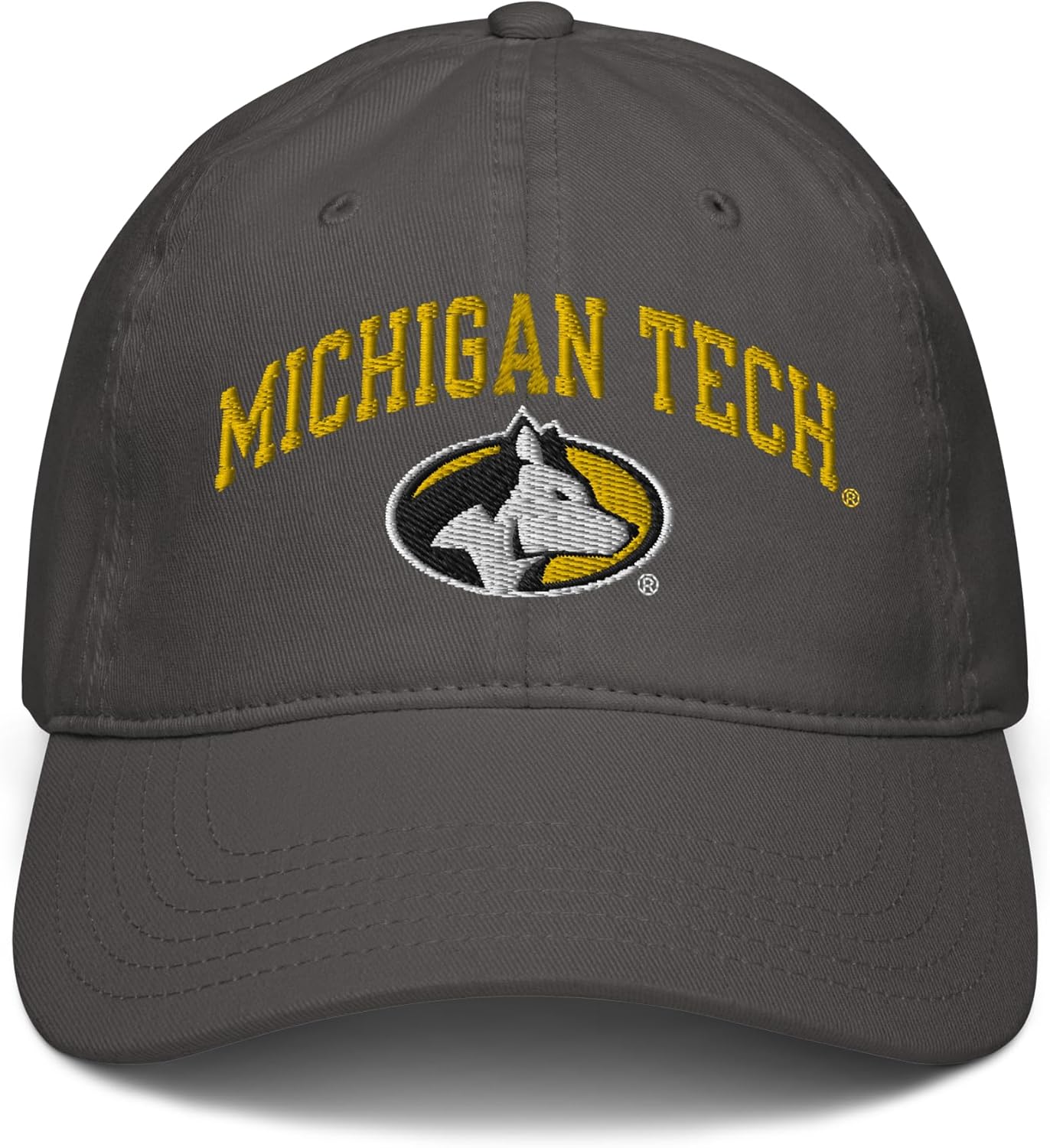 Michigan Tech Huskies Arch Over Officially Licensed Adjustable Baseball Hat