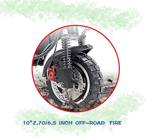 Miniatura 6 de Neumático sólido de 10 pulgadas, neumático sólido de 10 x 2.70-6.5 7065-6.5 Scooter sin cámara a prueba de pinchazos, neumáticos sólidos de goma a