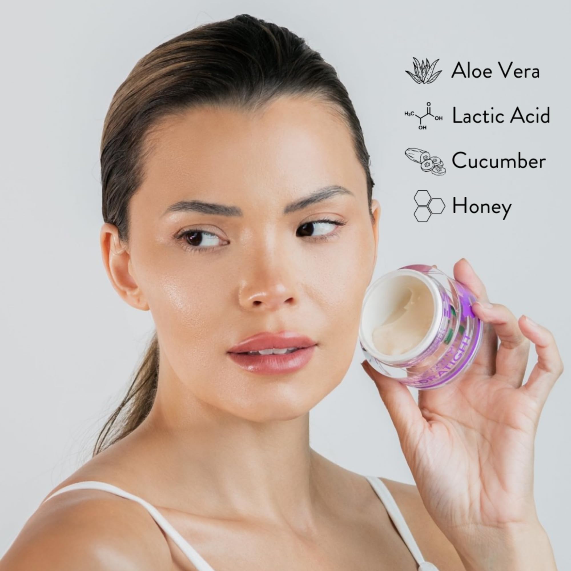 Nurse Jamie Hydratight Hydrating Face Mask – Overnight Firming & Soothing Treatment for Dry, Irritated Skin with Lactic Acid & Cucumber