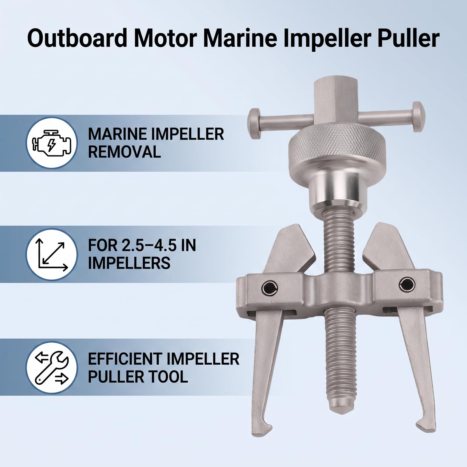 aqxreight Extracteur de Turbine Marine, Double Mâchoire, Plage de 2,5 à