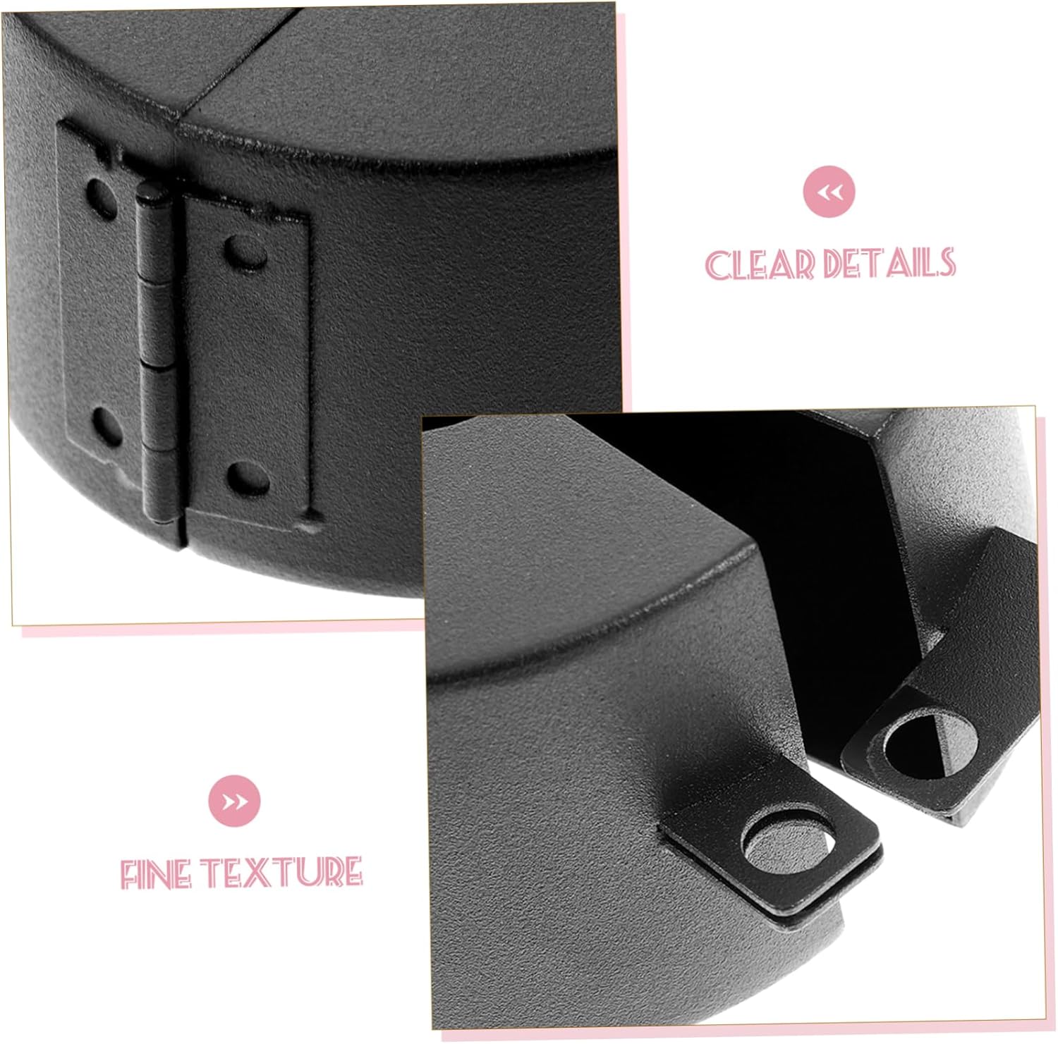 NUOBESTY 2pcs Door Knob Lock Reinforcement Cover Temporary Locking Device for Door Handles Easy Installation Elegant Design Fit for Home Security