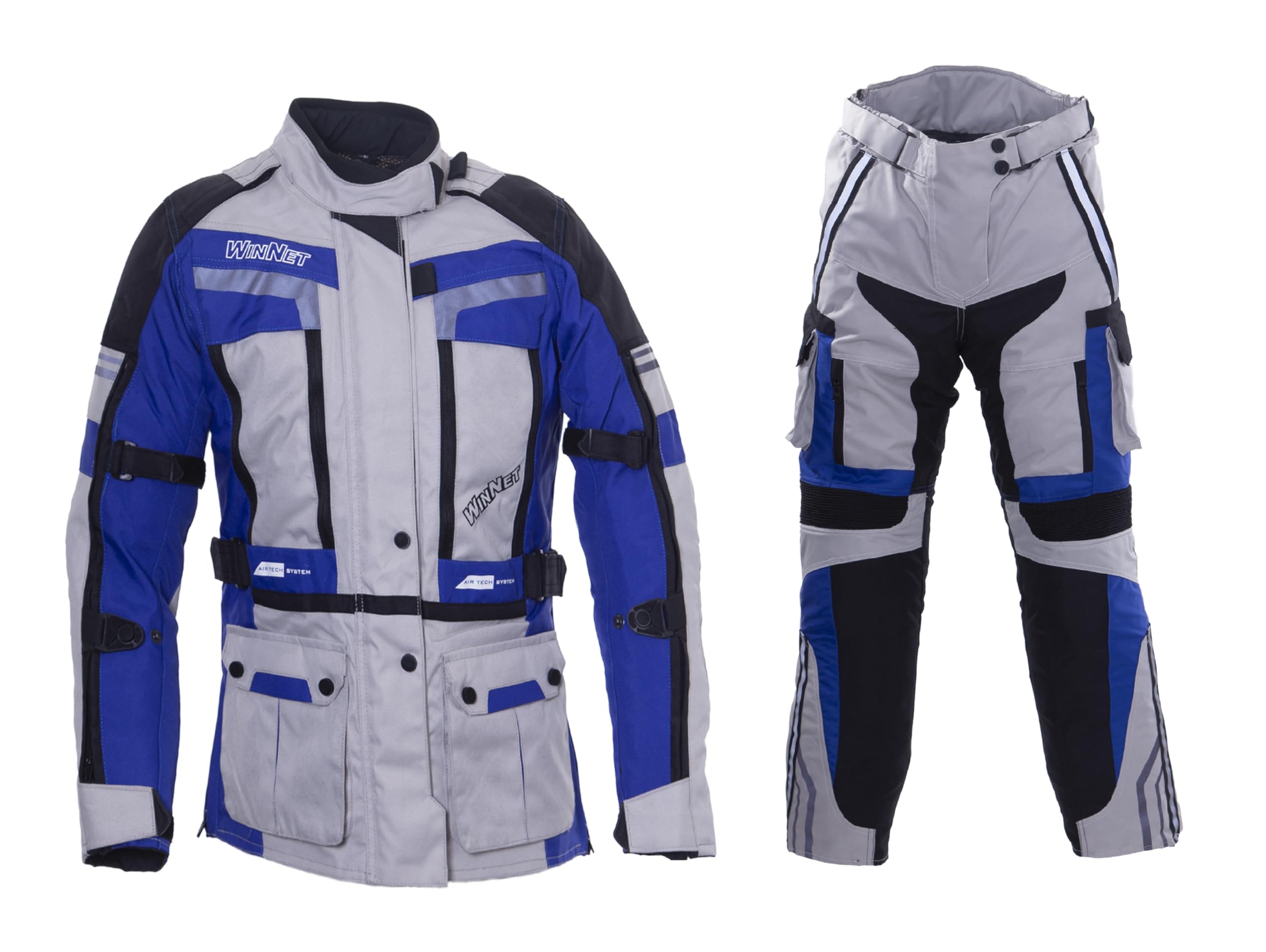 WinNet Completo tuta moto in cordura giacca e pantaloni per turismo viaggio motociclista