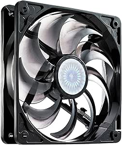 Cooler Master SickleFlow 120 - Sleeve Bearing 120mm Silent Fan for Computer Cases, CPU Coolers, and Radiators (Smoke Color)