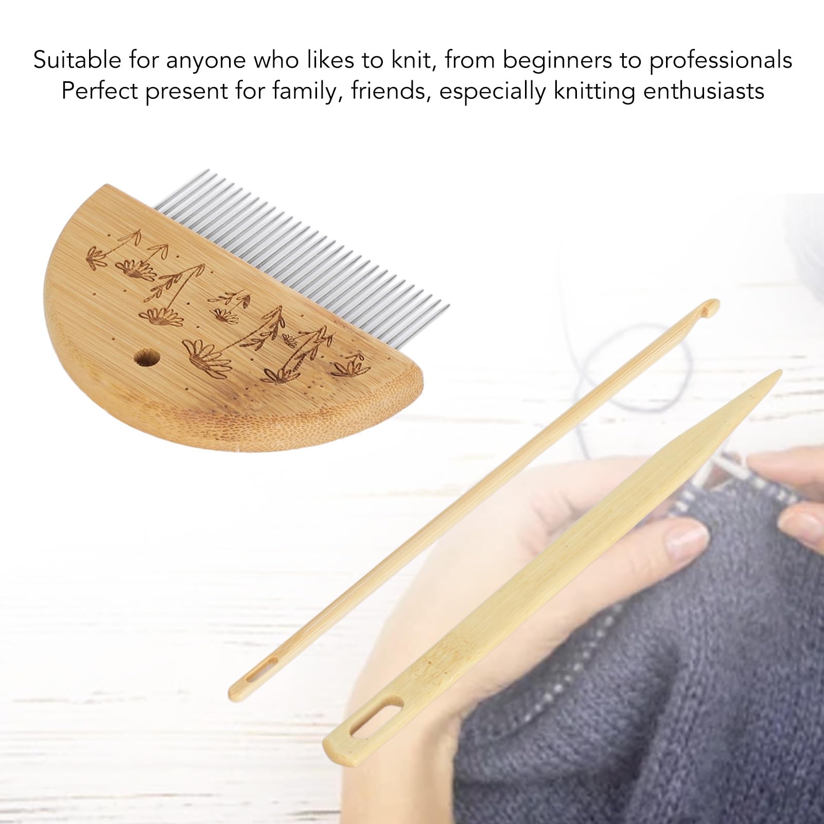 Houten kam, weefkit, professionele houten kam grote