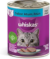 whiskas Ração Úmida Para Gatos Whiskas Lata Patê De Atum Adultos 290G