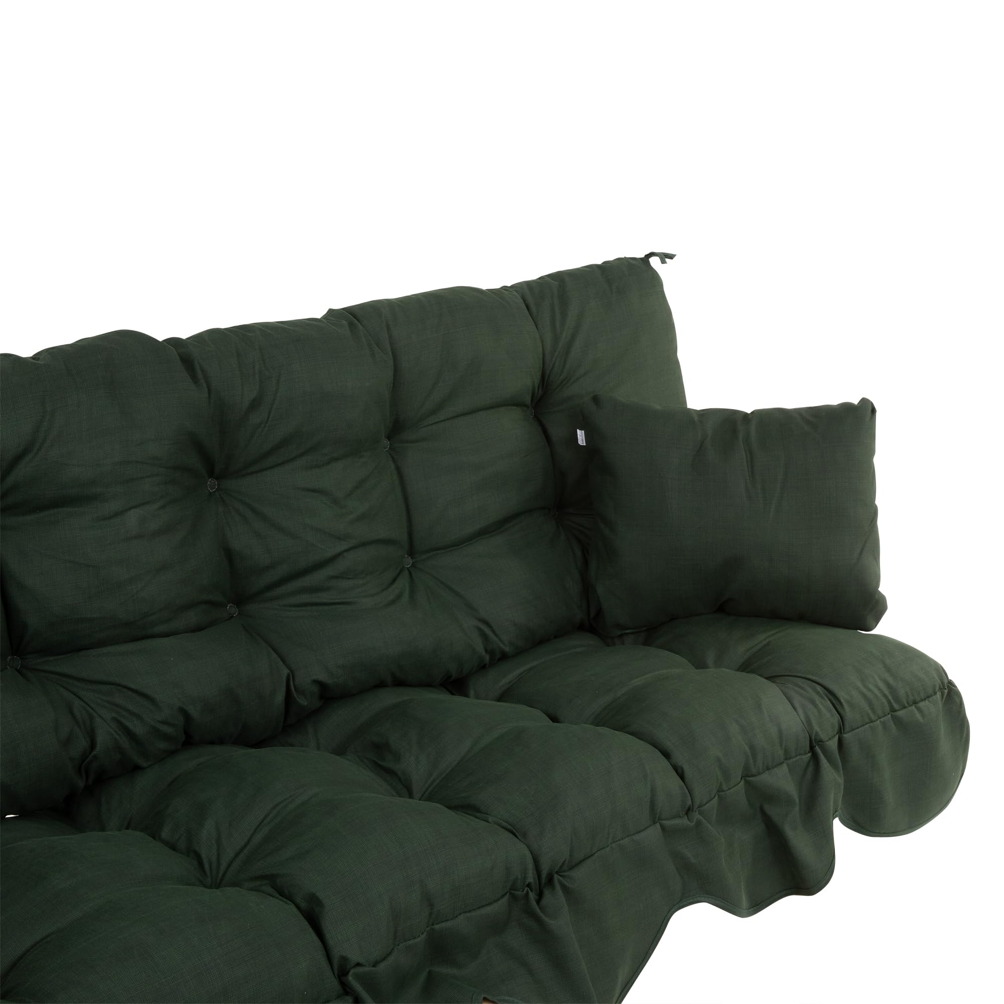 PATIO Auflagen Set Bora 170 cm für Hollywoodschaukel Polsterauflage Sitzkissen Rückenkissen Seitenkissen Gesteppt H027-12PB