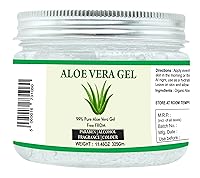 Vista 1 de Gel de aloe vera 100% puro y natural, para hidratar la piel y el cabello, hidratante duradero, calmante e hidratante, no pegajoso (11.46 onzas)