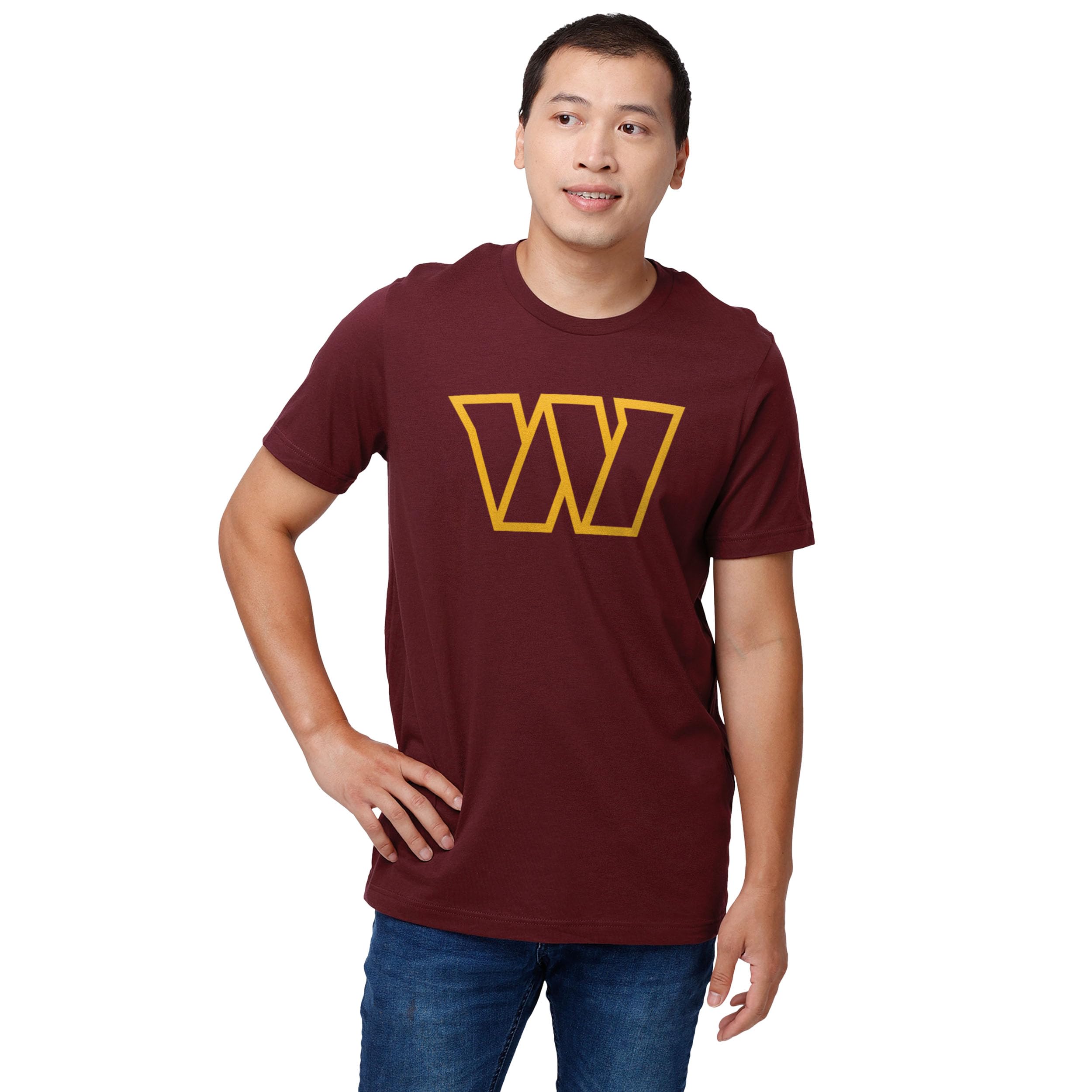 FOCO Men's NFL Team Logo Short Sleeve T-Shirt, Primary Color, L