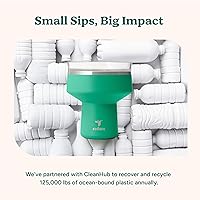 Vista 7 de Reduce Saltini - Vaso de cóctel de 16 onzas, vaso aislado de Margarita con tapa, mantiene las bebidas frías durante 10 horas, alternativa al vaso