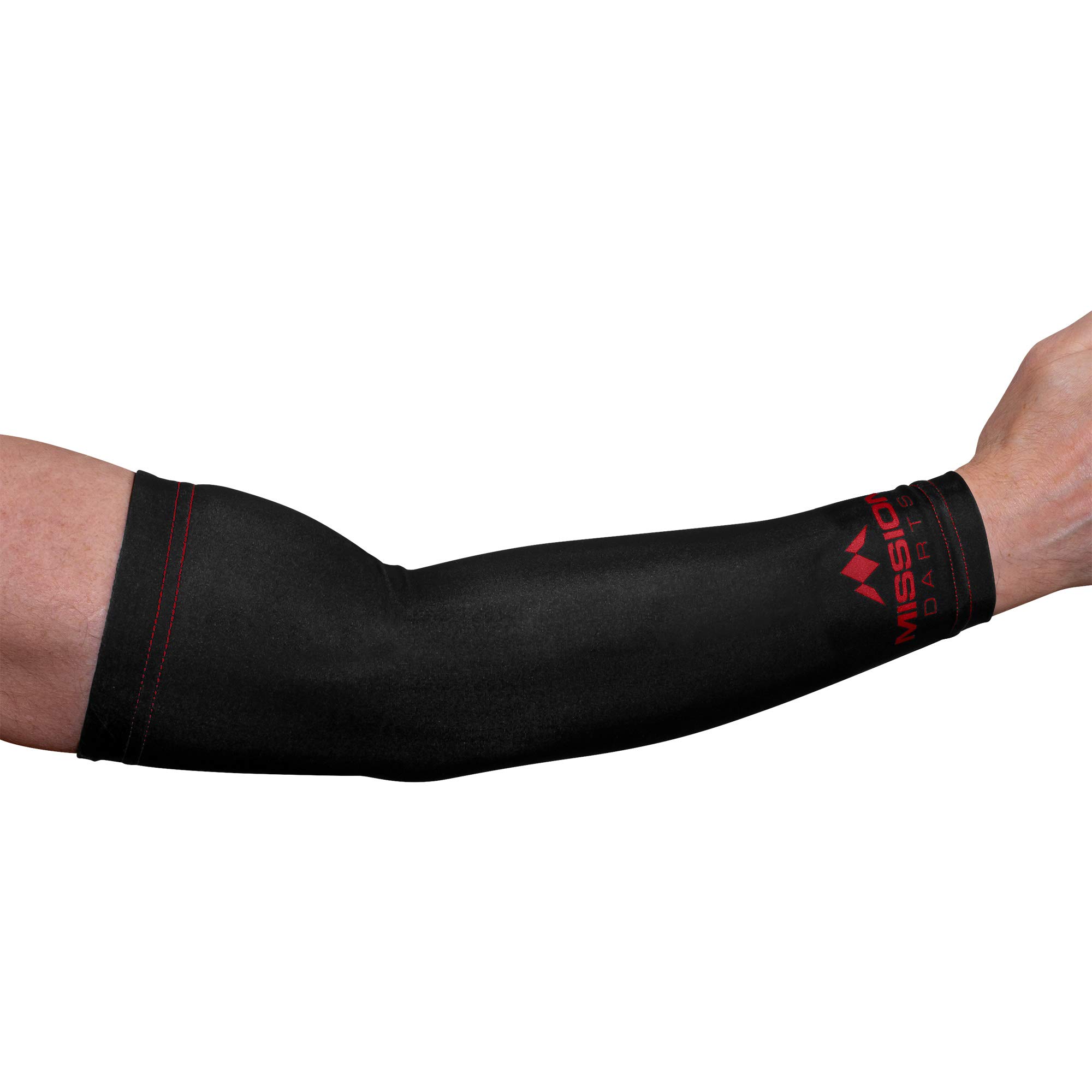 Mission Arm Sleeve Logo Red (2pcs) XL