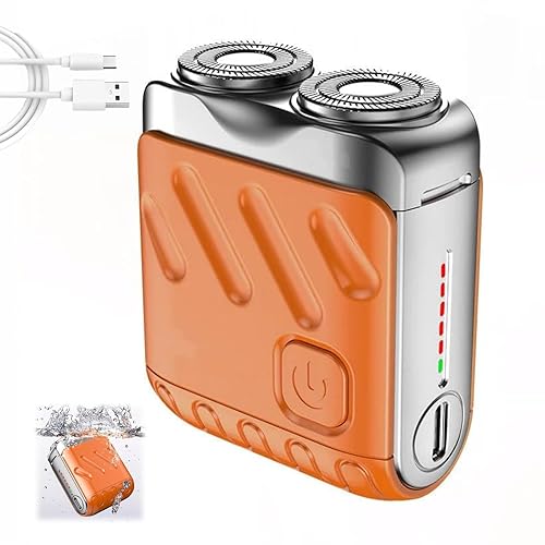 Afeitadora eléctrica de equipaje, mini afeitadora eléctrica, maquinilla de afeitar eléctrica portátil para hombres, afeitado húmedo y seco,