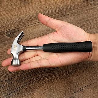 Round head plastic handle Magnetic claw hammer For woodworking and Electronic tool, mini hammer rubber hammer tool - coolthings.us