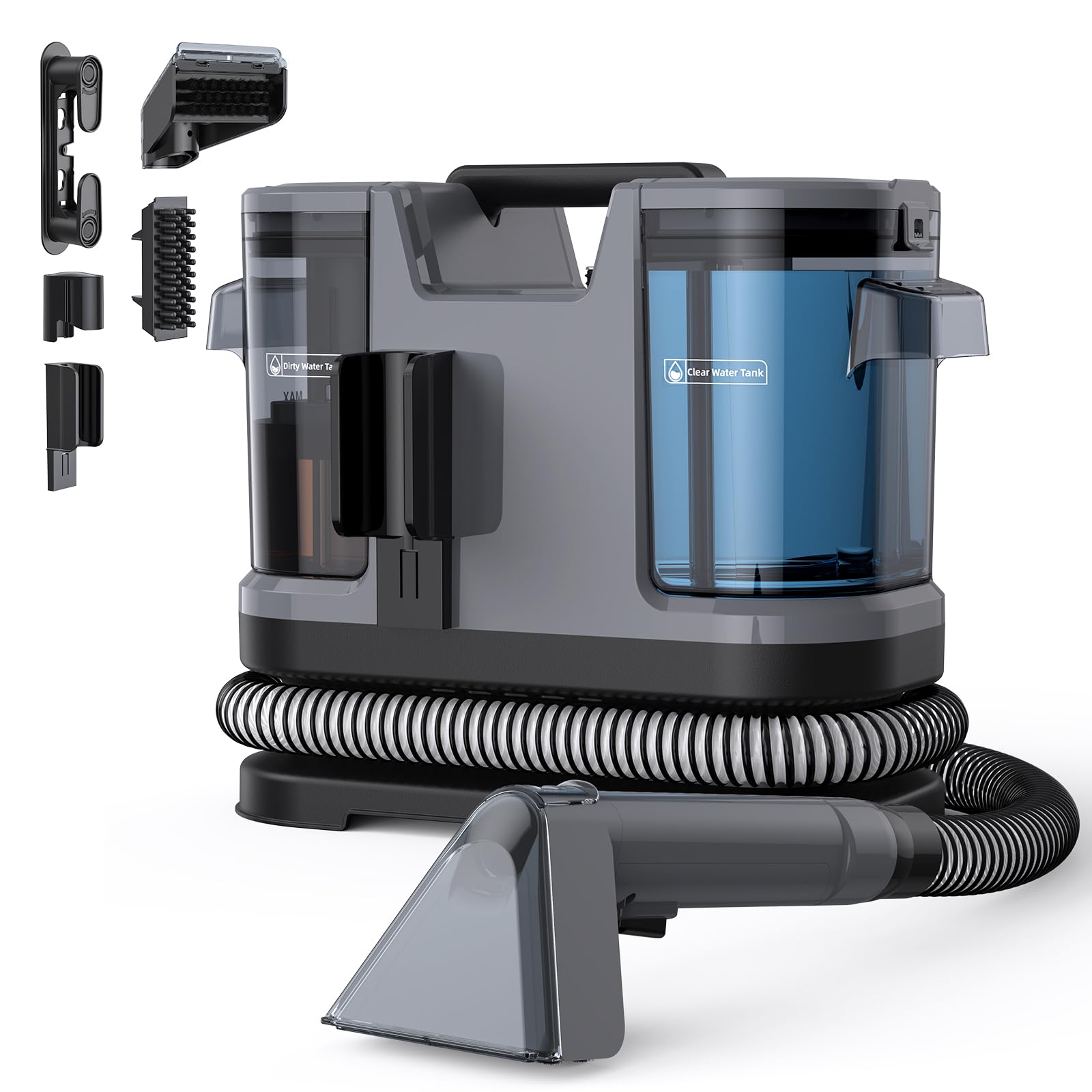 Lubluelu Shampouineuse Canapé 22 kPa, 600 W, Nettoyeur Tapis Portable