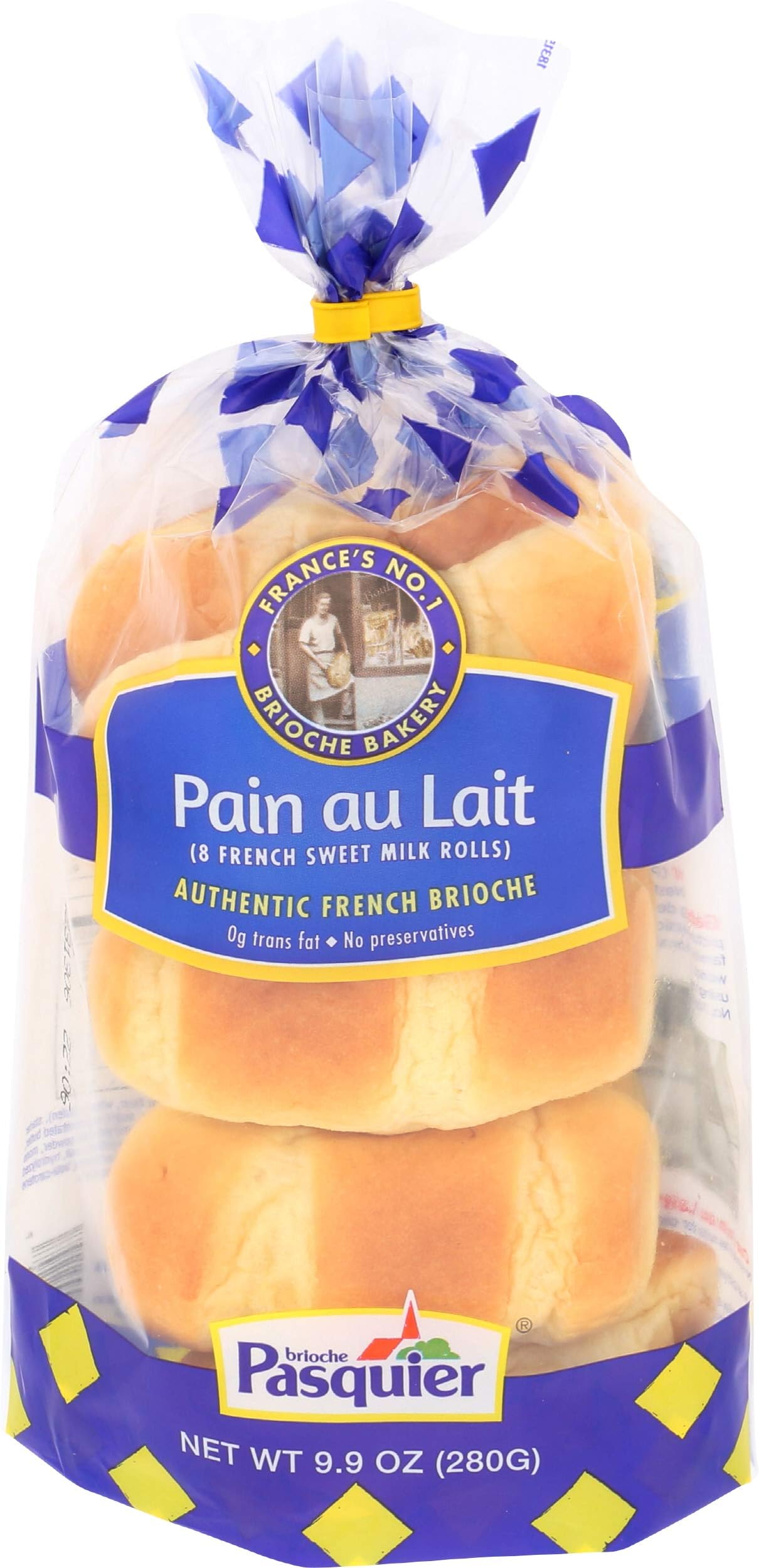 Brioche Pasquier - Authentic French Brioche Pain au Lait Sweet Milk Rolls, 9.9oz (280g)