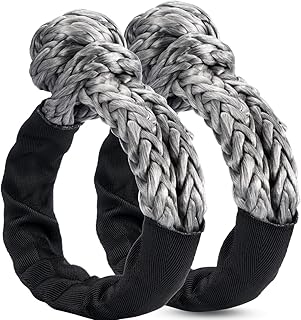 Soft Shackle Synthetic Road Recovery Rope 1/2' X 22 Inch (57