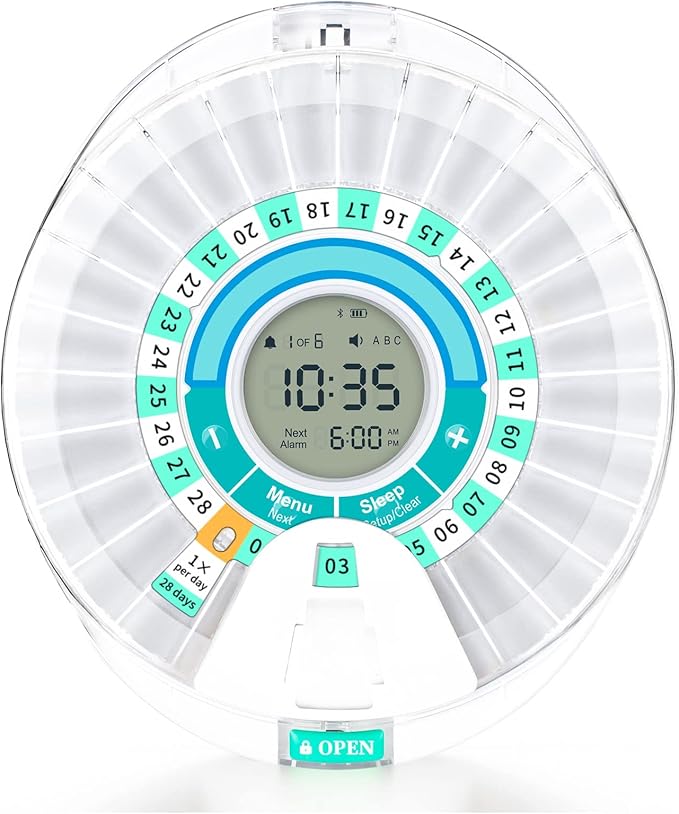 2Pack Large Weekly Pill Organizer 1 Times a Day, 7 Day AM PM Pill Case