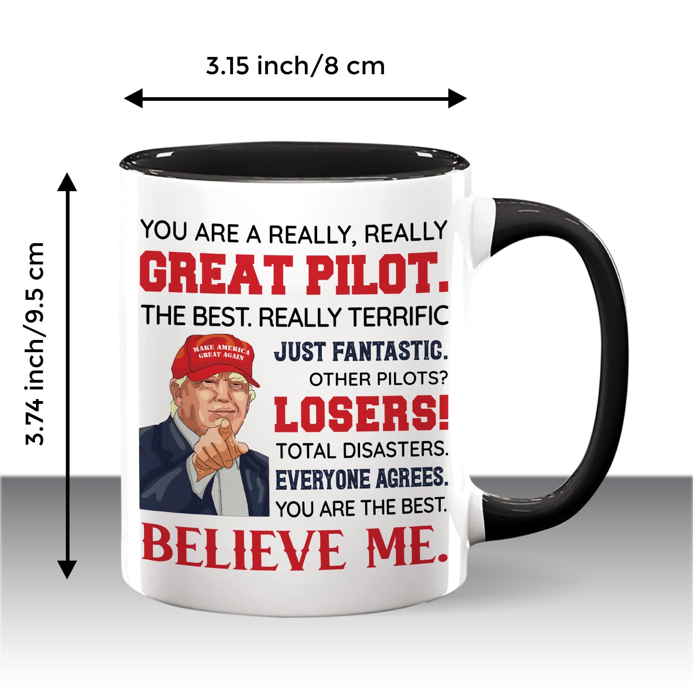Pilot Coffee Mug 11oz, Pilot gifts for men, Pilot Gifts Idea for Birthday, Father's Day, Christmas Gifts, Pilot Gifts Aviation Men, Funny Airplane Gifts Men, Pilot Ceramic Mug