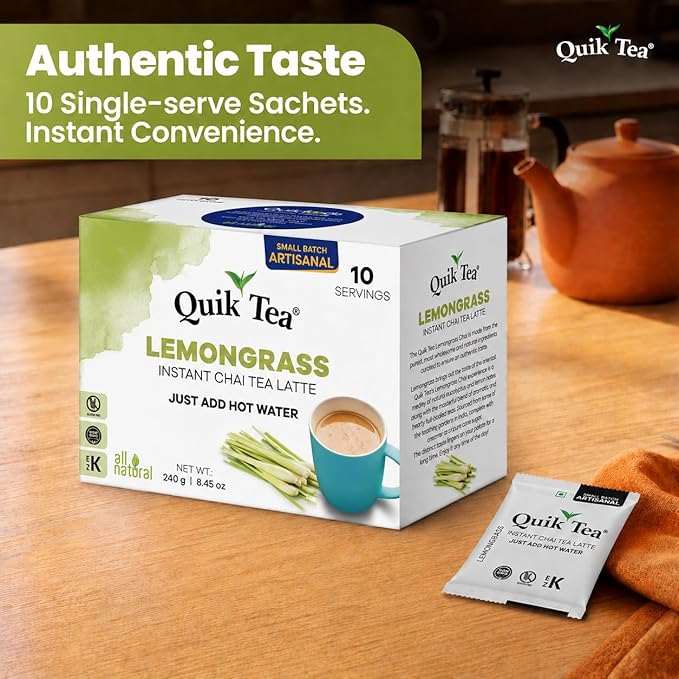 Mezcla de Té Chai Instantáneo Limoncillo 10 Sobres miniatura 4