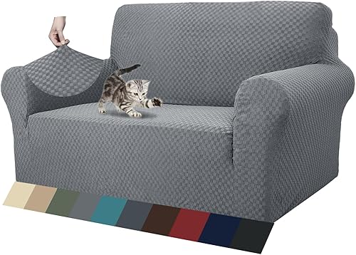 ZNSAYOTX - 1 funda de sofá jacquard para sofás de 2 cojines, de alta elasticidad, para mascotas, antideslizante, protector de muebles (sofá biplaza,