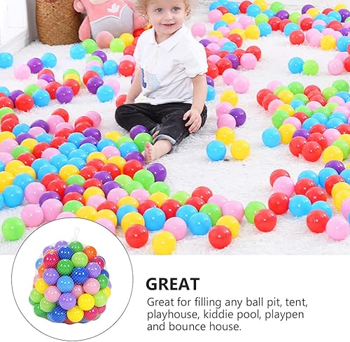 Miniatura 4 de PATKAW 50 bolas de juego a prueba de aplastamiento, bolas de plástico para hoguera, pelotas de piscina para niños, tienda de campaña, pelotas de