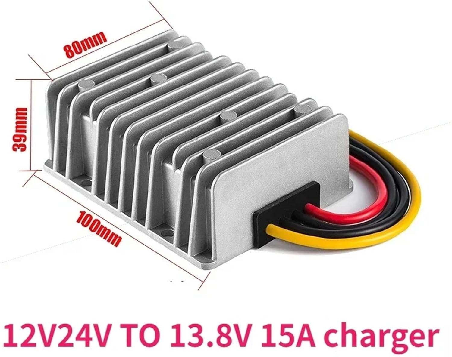 1 Pcs DC DC Battery Charger 10-36V 12V 24V to 14.6V 13.8V 16.8V 12.6V 15A Constant Current for Lead-Acid Lithium Batteries Lifepo4(12V24V to 13.8V 15A)