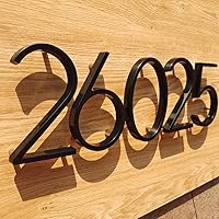 Vista 7 de Números de casa flotantes - Números de casa de dirección modernos de 5 pulgadas con kit de uñas e instrucciones, fáciles de instalar, número 2