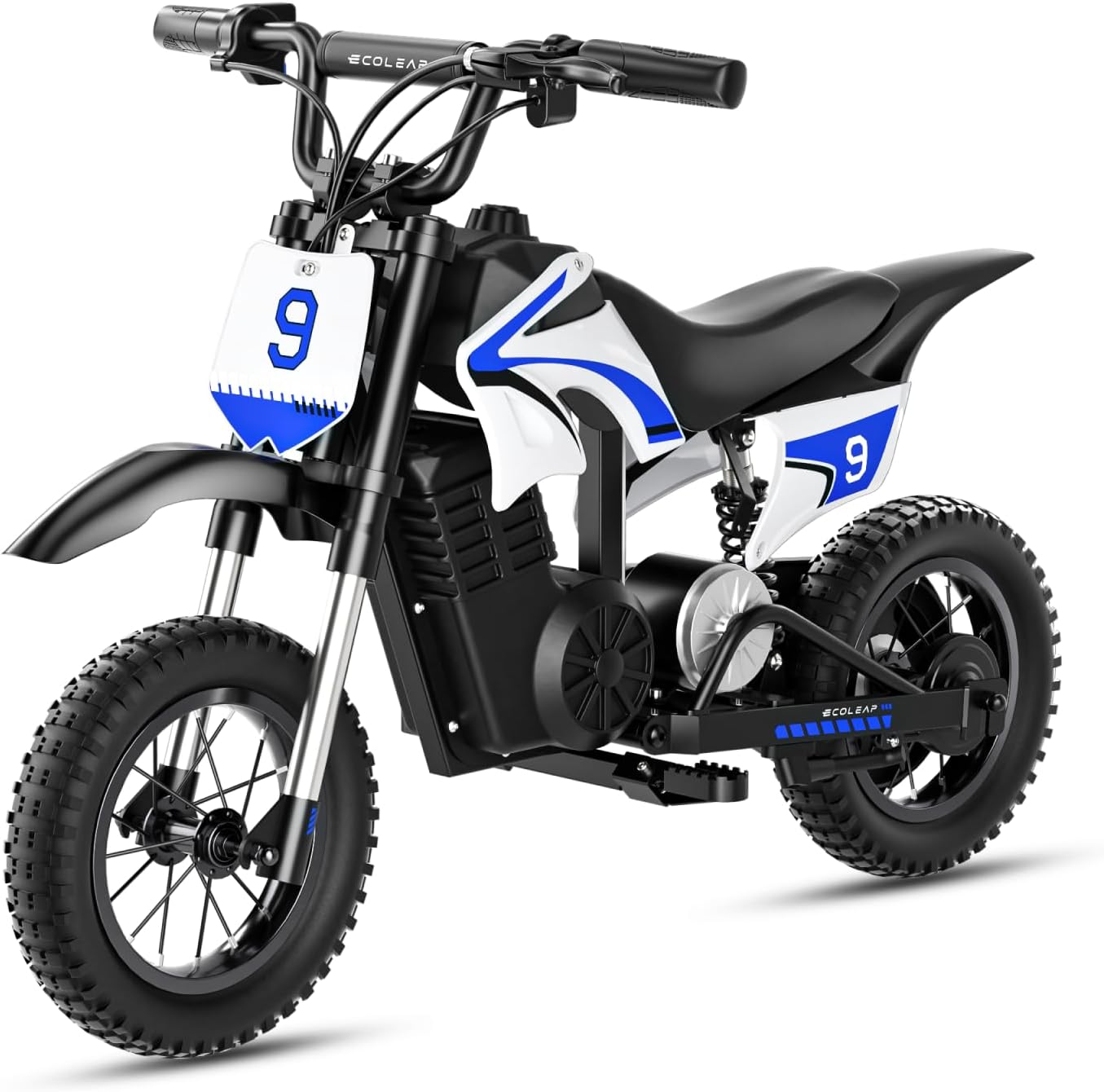 ECOLEAP K1 Kids Electric Dirt Bike 36V Motorcycle, 16MPH Fast Speed 14 Mile Long-Range, 700W Peak 3-Speed Modes Electric Bike for Kids Ages 3-10