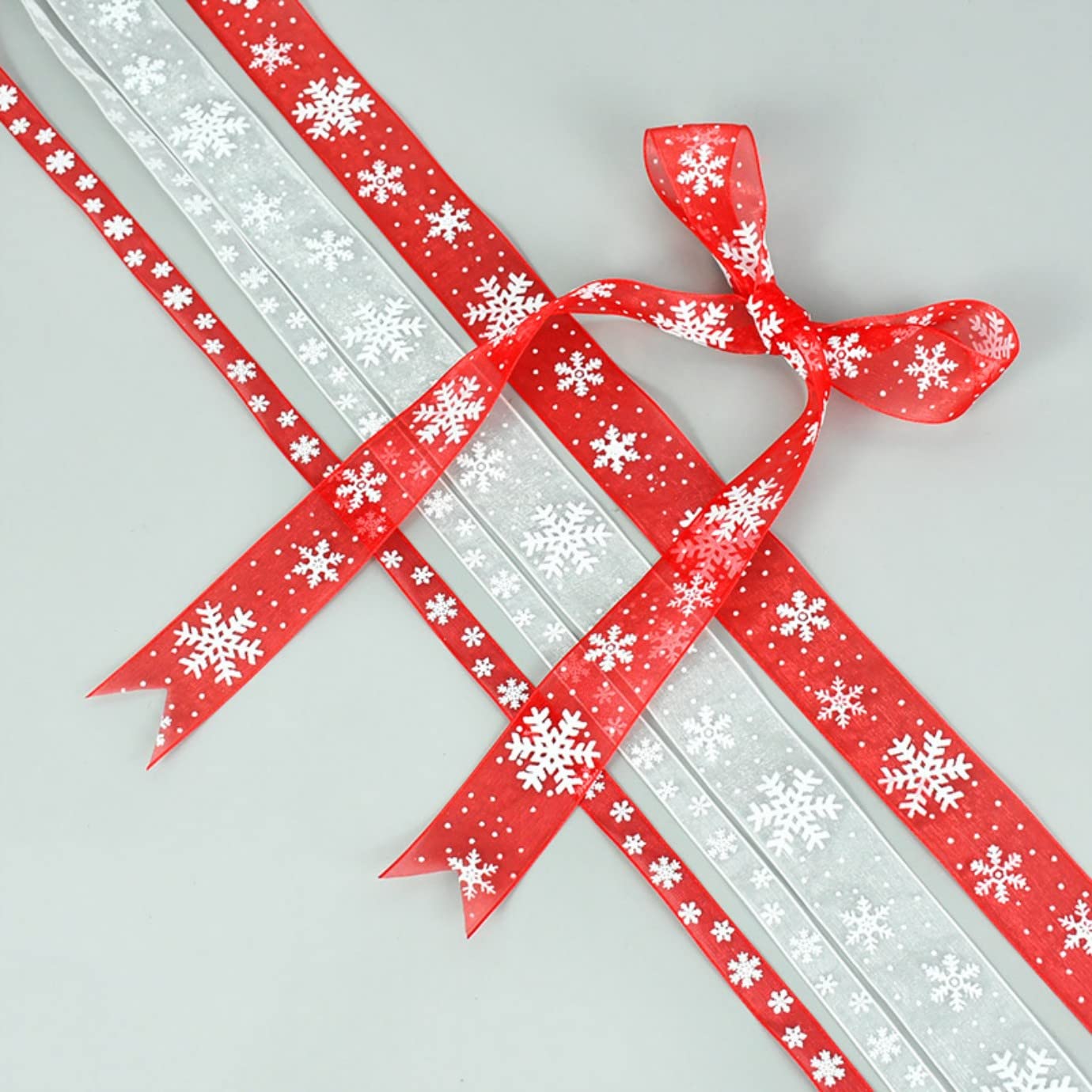 Amazon.co.jp: ギフトリボン、クリスマスラッピングリボン、12個1