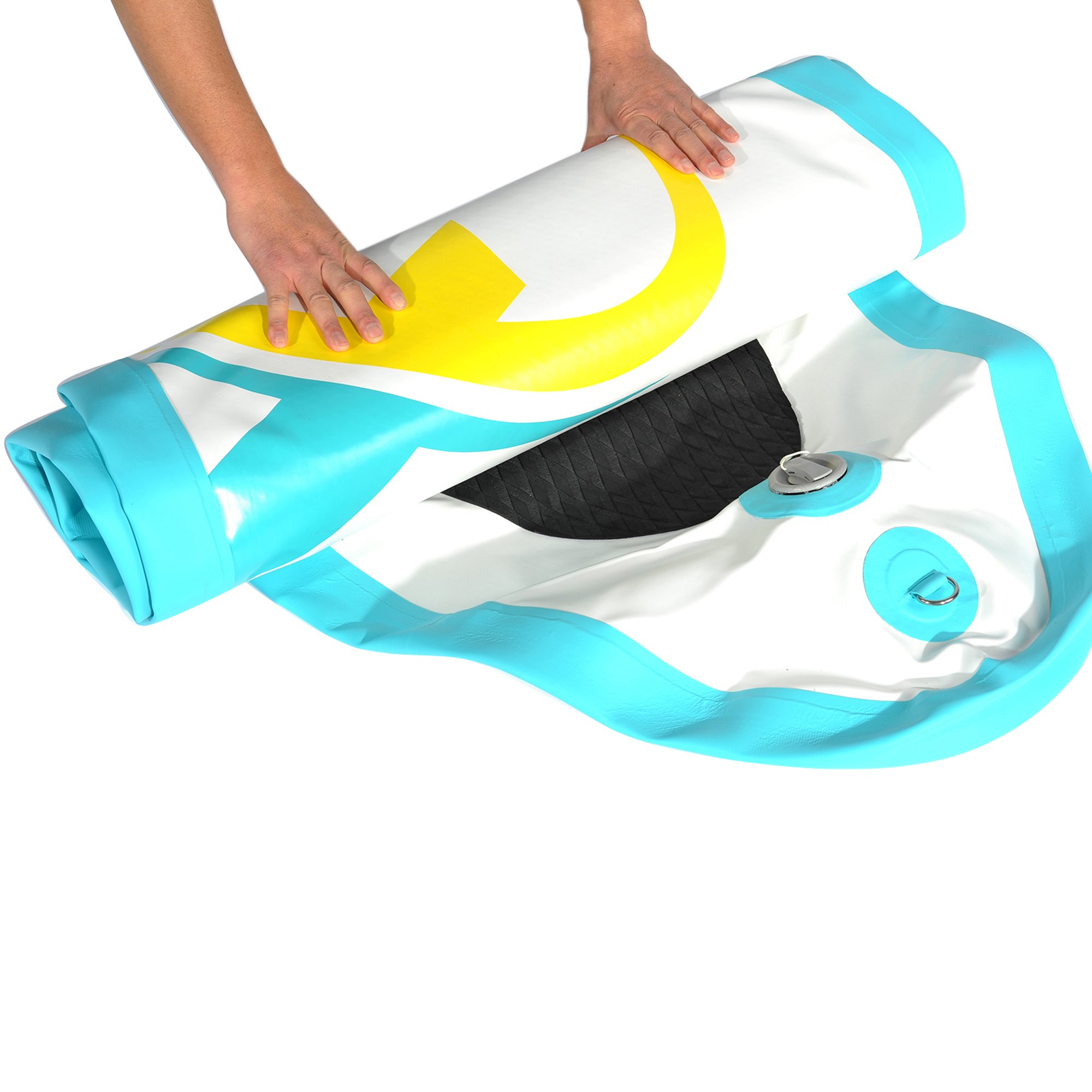 NEMAXX Stand Up Paddle Board (SUP), nadmuchiwana i łatwa do przenoszenia – w zestawie torba, wiosło, płetwa, pompka powietrza, zestaw naprawczy