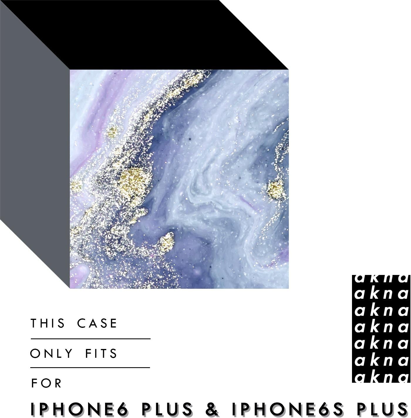 iPhone 6 Plus / 6s Plus case Marble, Akna Collection Flexible Silicon Cover for Both iPhone 6 Plus & iPhone 6s Plus [Pastel Marble Texture](996-U.S)