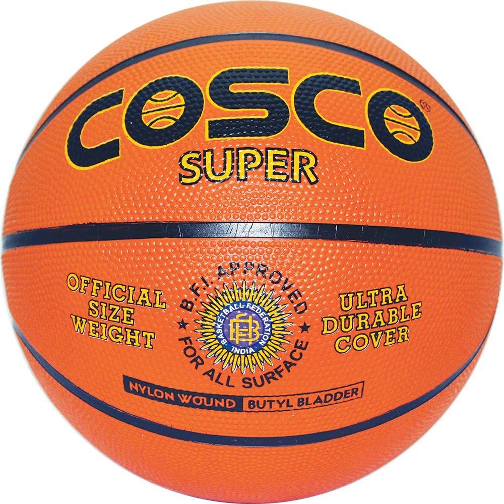 Cosco Super (M/C) Basket Ball, Size 6 (Orange)