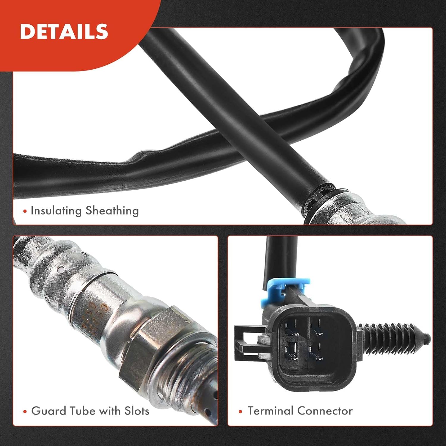 A-Premium O2 Oxygen Sensor Compatible with Cadillac CTS 2008-2011, STS 2008-2011, 3.6L, Upstream & Downstream, 4-PC Set, Replace# 12594935, 1900-545721