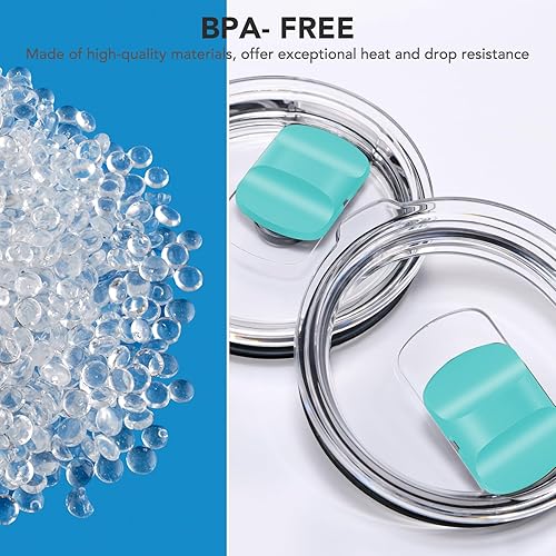 Miniatura 5 de Tapa de vaso de 30 onzas, tapas de repuesto compatibles con vaso YETI de 30 onzas, taza de 14 onzas y taza con popote de 35 onzas, tapas de taza a