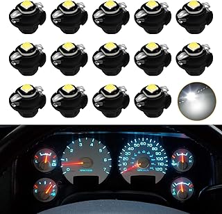 White LED Lights Bulbs for Instrument Gauge Cluster Panel Speedometer Compatible with 2002-2006 Dodge Ram 1500 2500 3500 Pickup Truck
