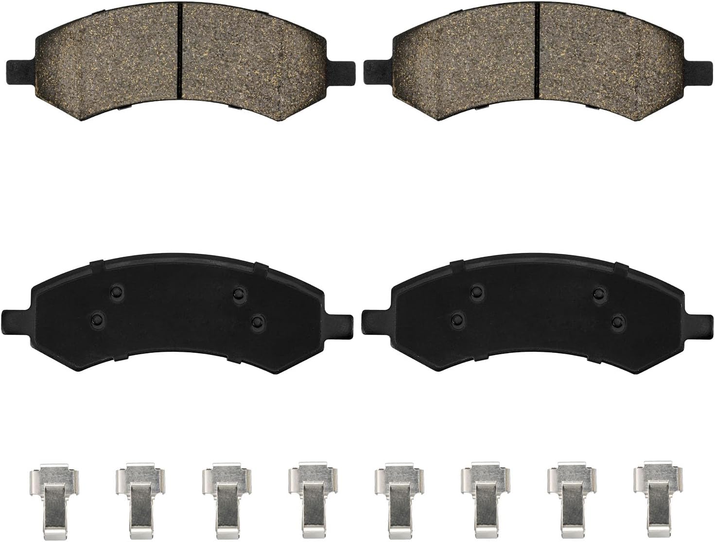 KAX D1084 Brake Pads Front Ceramic Brake Pads Fits for 1500 2011-2018, Ram 1500 2006-2010, 1500 Classic 2019-2023, Dakota 2005-2011, Aspen 2007-2009, Durango 2007-2009, Raider 2006-2009, 4pcs