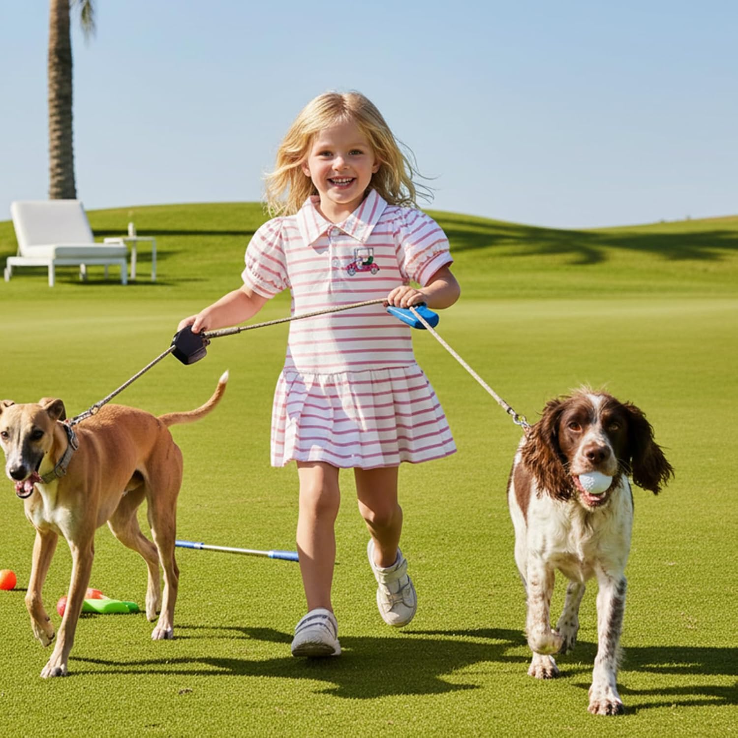 Toddler Baby Girl Golf Dress Outfit Golf Cart Embroidery Short Sleeve A Line Tennis Plaid Dresses Kids Summer Clothes - Image 3