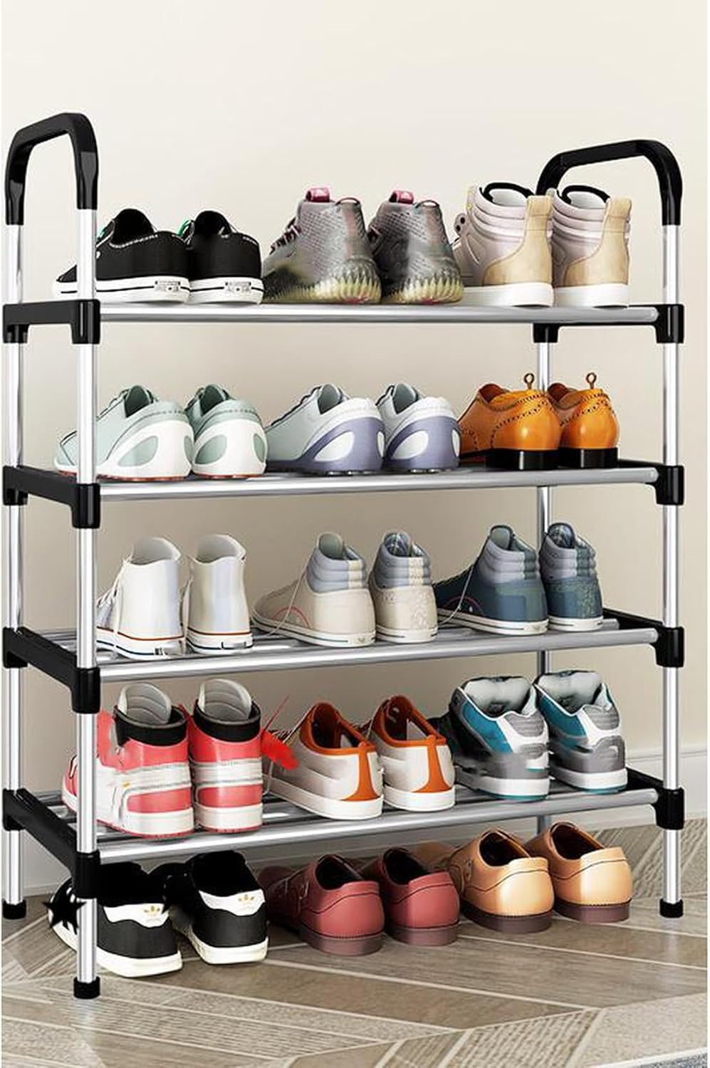 シューズラック 靴箱 下駄箱 シューズラック スリム 靴 収納 省スペース 靴棚 玄関 シューズケース グレー シューズボックス 靴