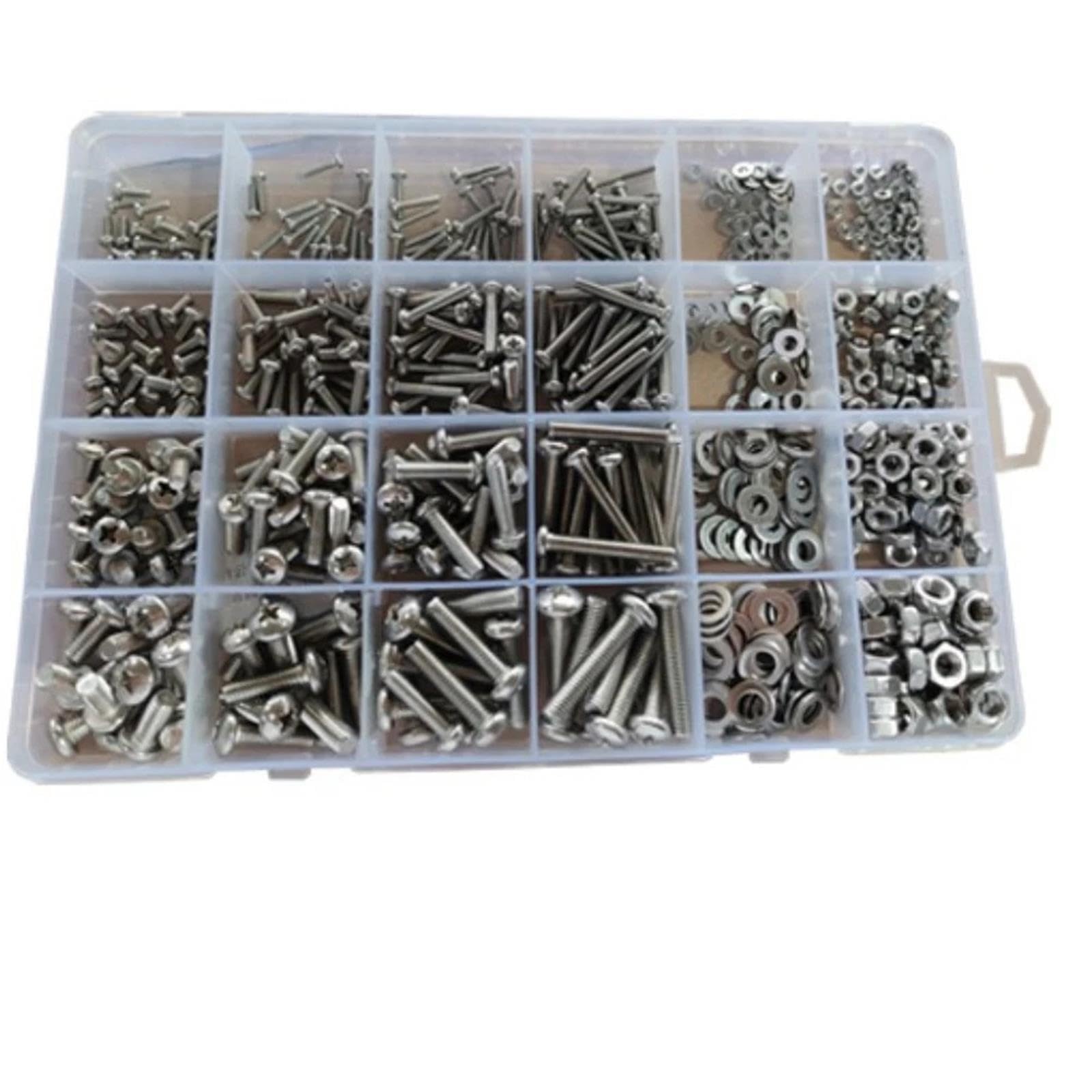 Tuercas y Tornillos Kit surtido de tuercas y pernos 710 piezas