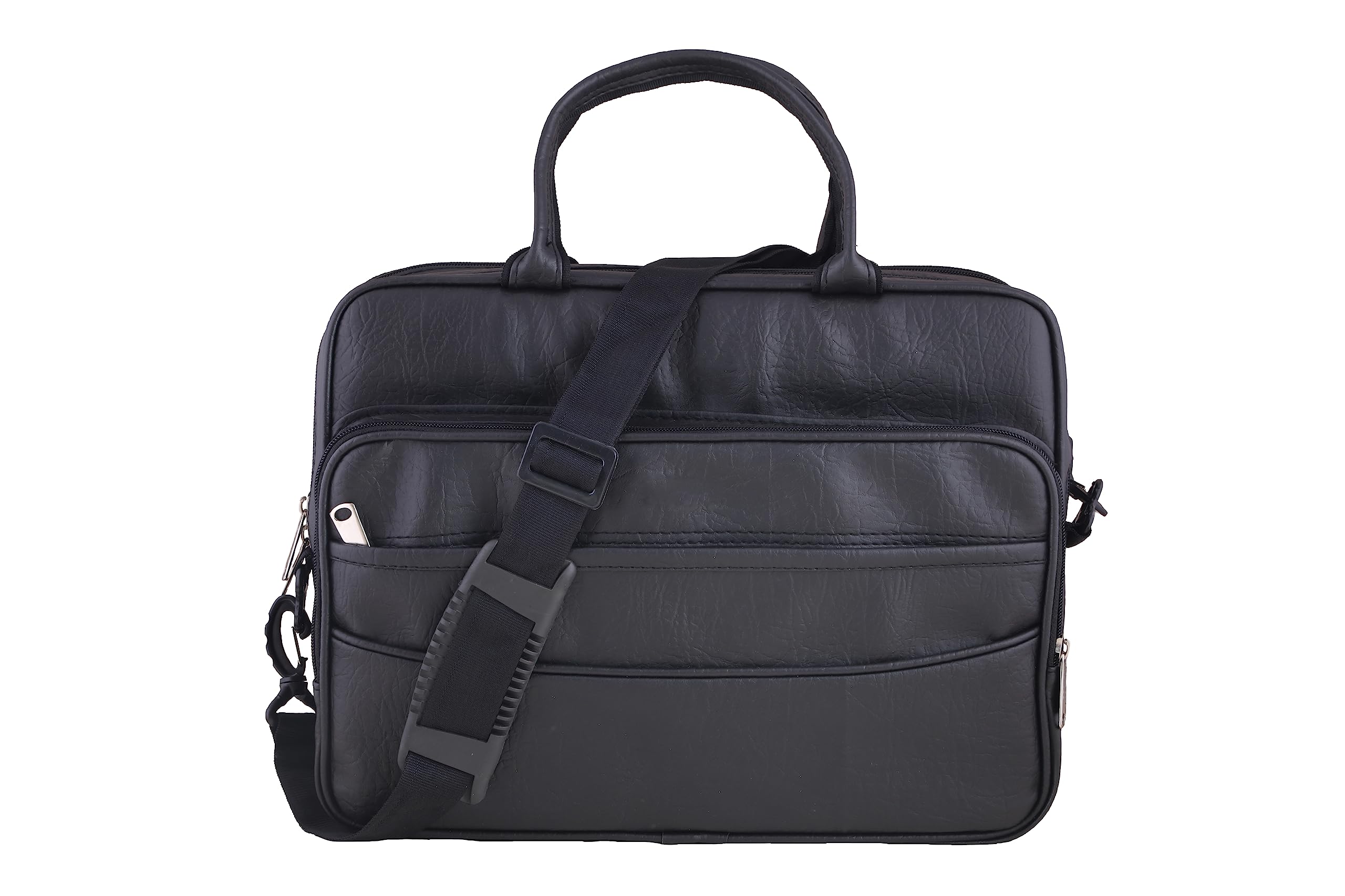 Zrinix Leather Laptop Bag for Men,Office Bag,doctar Laptop bag,Shoulder Messenger or Men,crossbody laptop bag for Shoulder Bag with Strap (BLACK_02) (B0CDS348J9) Amazon Price History, Amazon Price Tracker